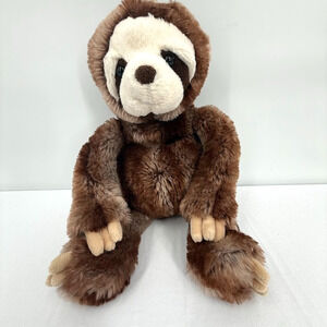 Mary Meyer Plush Sloth Toy 3 Toed Brown Stuffed Animal Lovey Soft Plushie 15 in